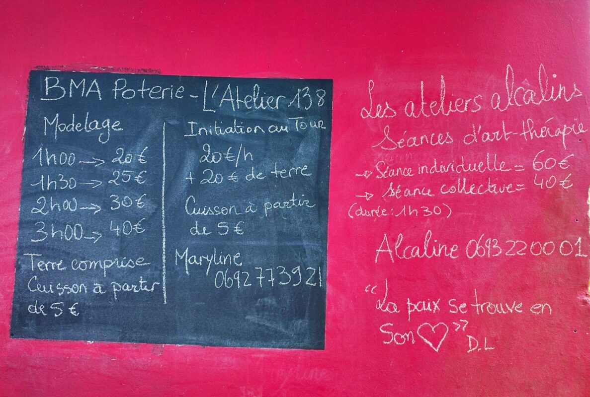 Photo page horaires et tarifs Atelier poterie BMA à La Réunion